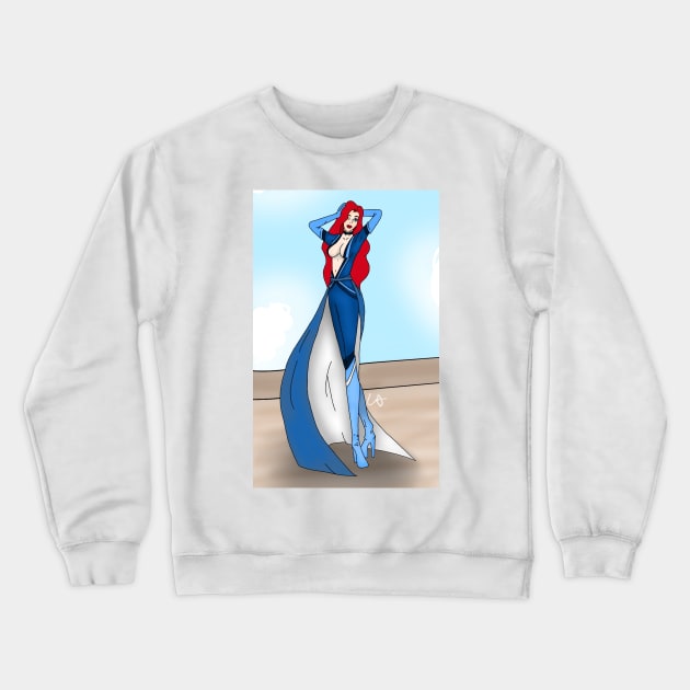 Unrealistic Superhero! Crewneck Sweatshirt by ceolsonart